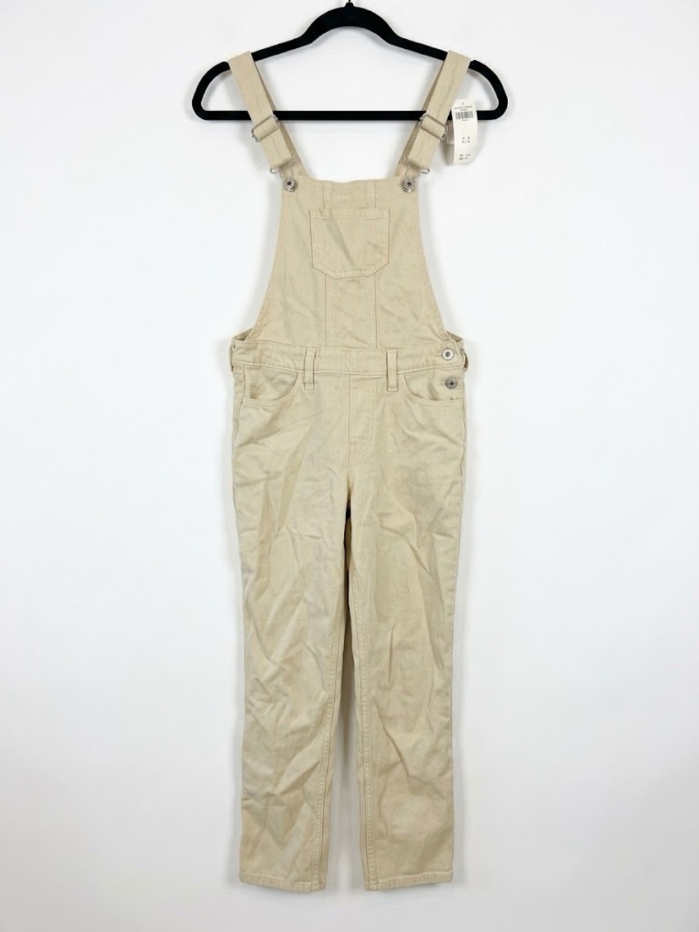 Abercrombie Kids Girl’s Beige Overalls size 11/12 new with tags